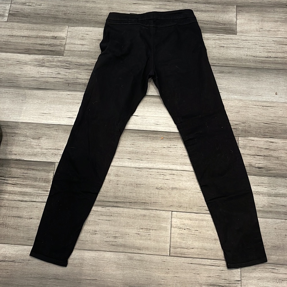 Black straight leg pants